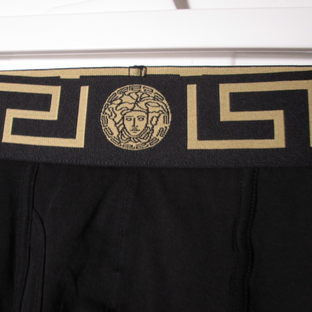 new men's Black  VERSACE MEDUSA UNDER  pants Sz 6